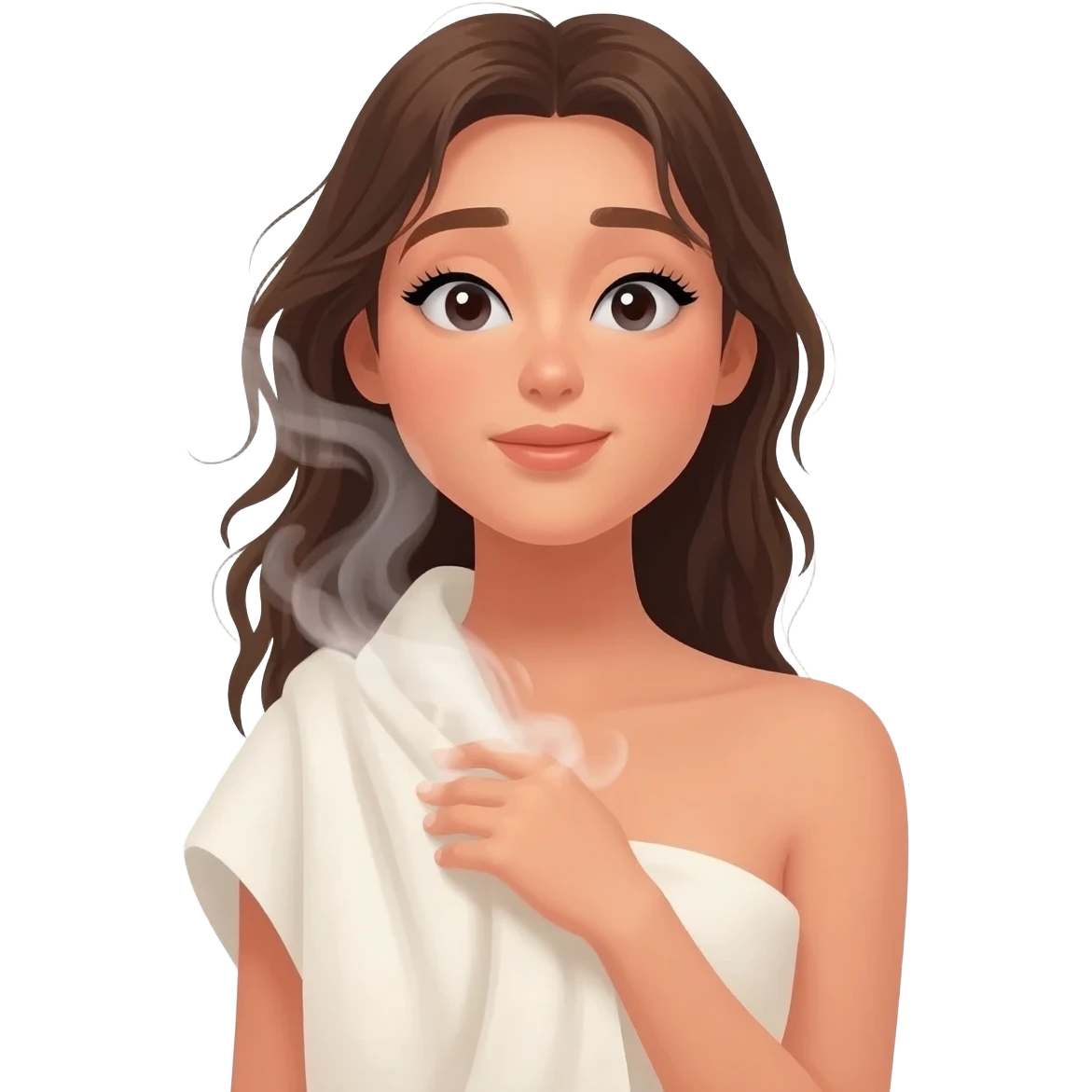 Chica después de la ducha emoji