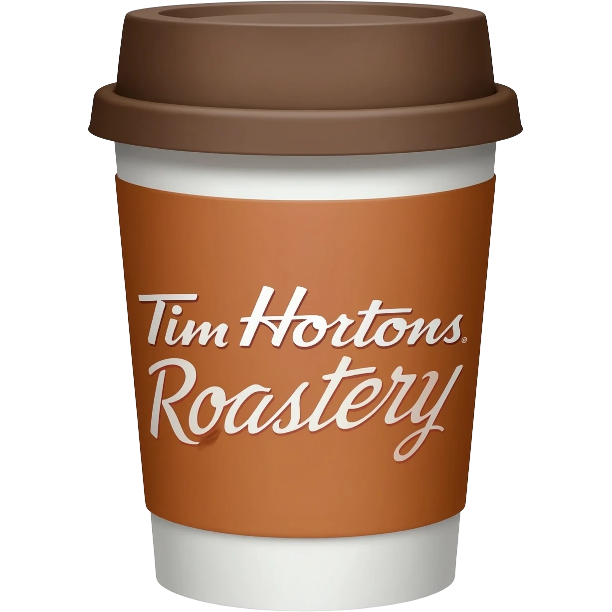 Write Tim Hortons Roastery on Tom Hortons cup emoji