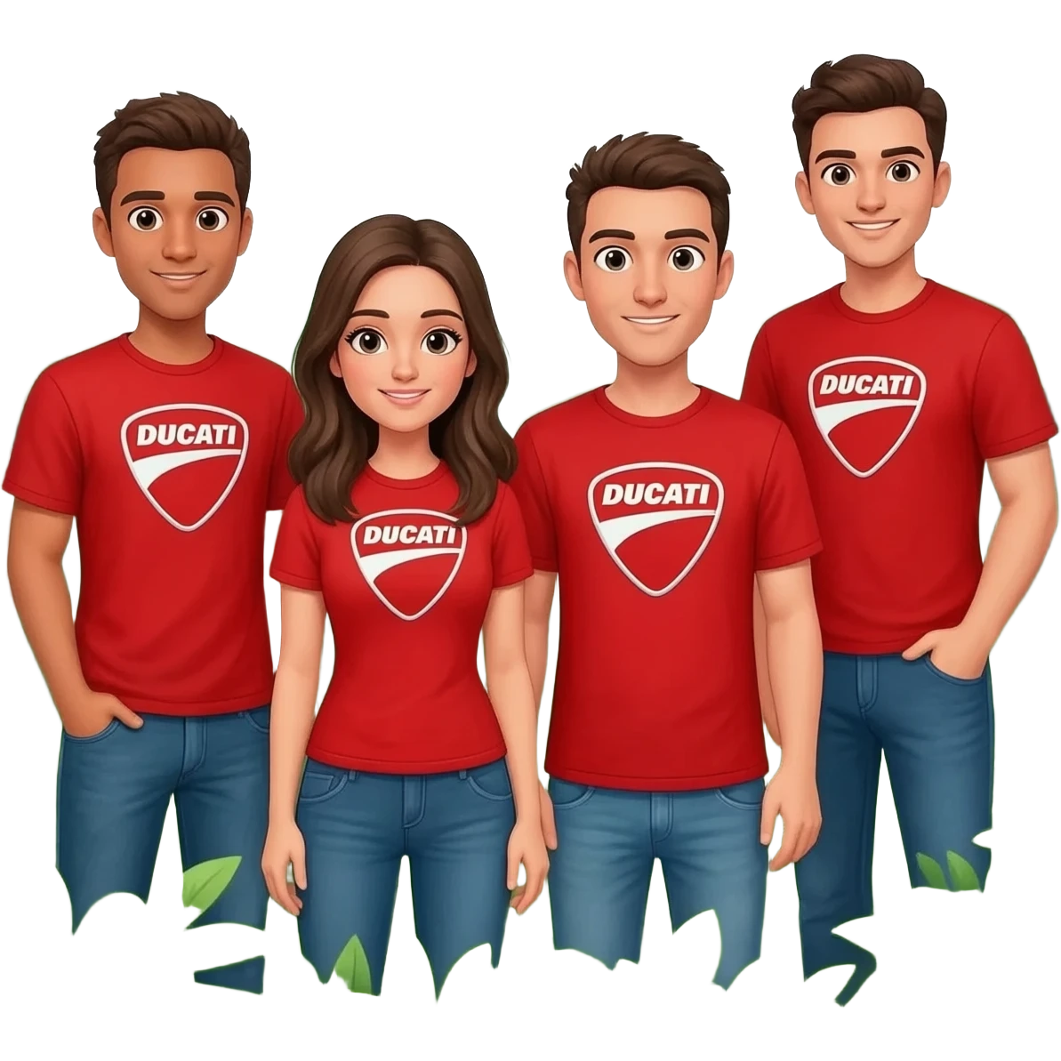 Ducati Logo Club friends together forest emoji