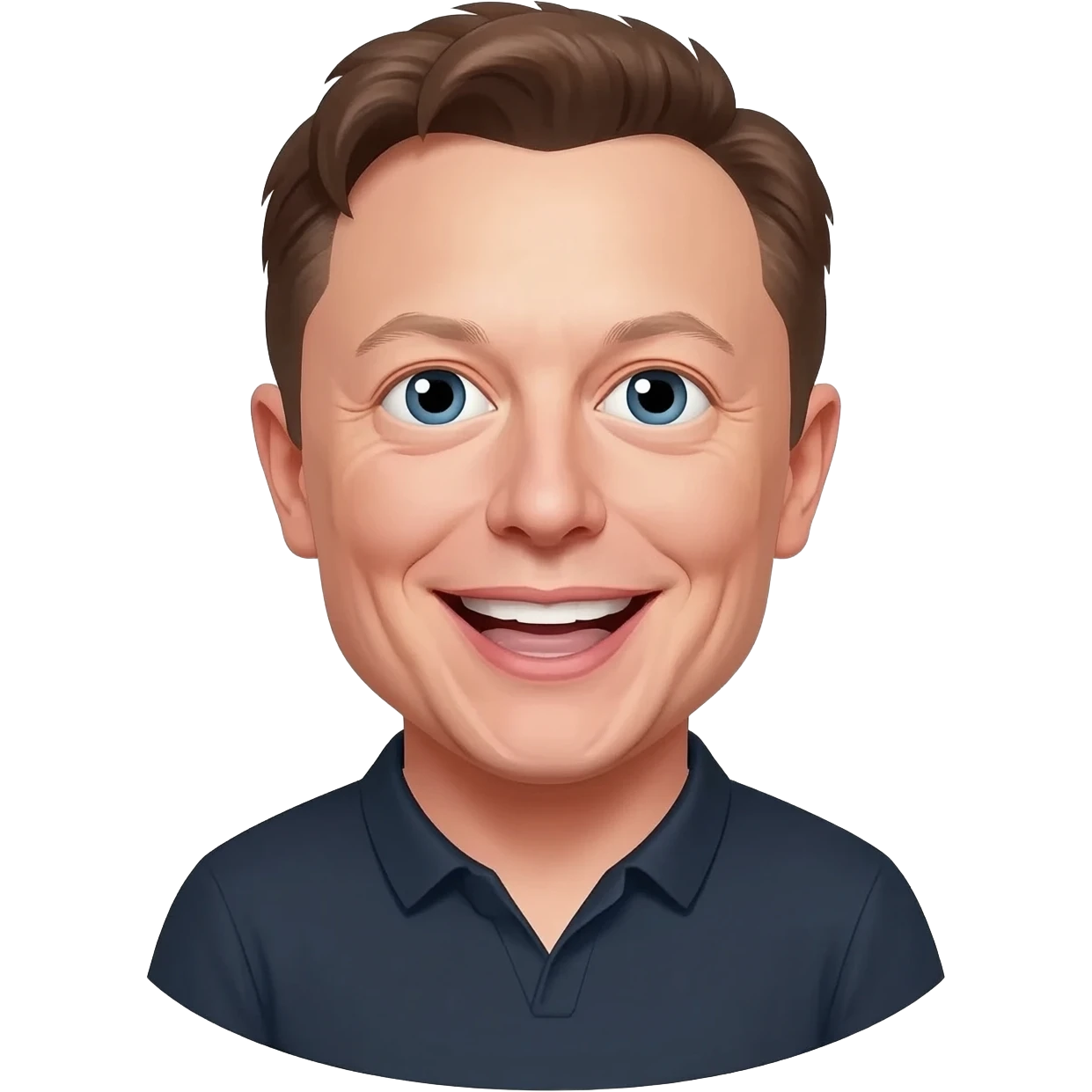 Elon musks face smiling emoji