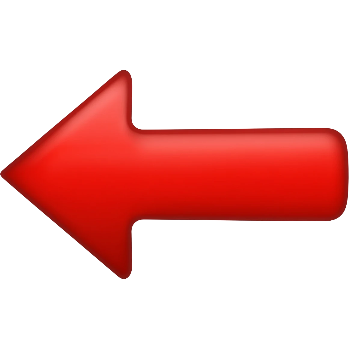 seta  esquerda vermelha emoji