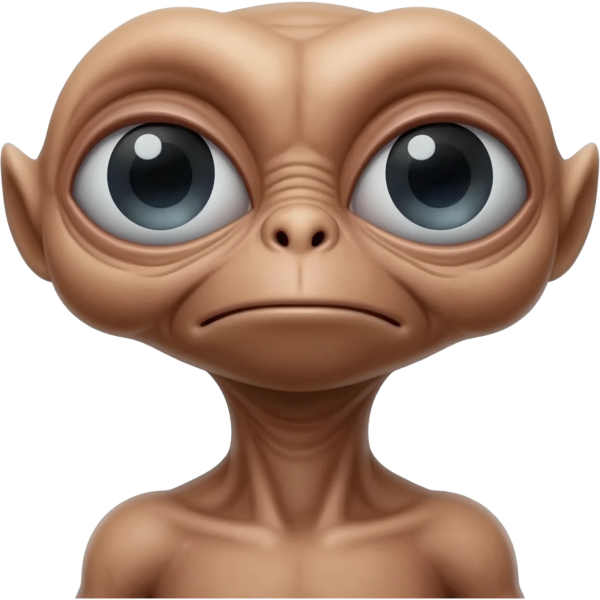 E.T. The Extra-Terrestrial from the movie getting sick emoji
