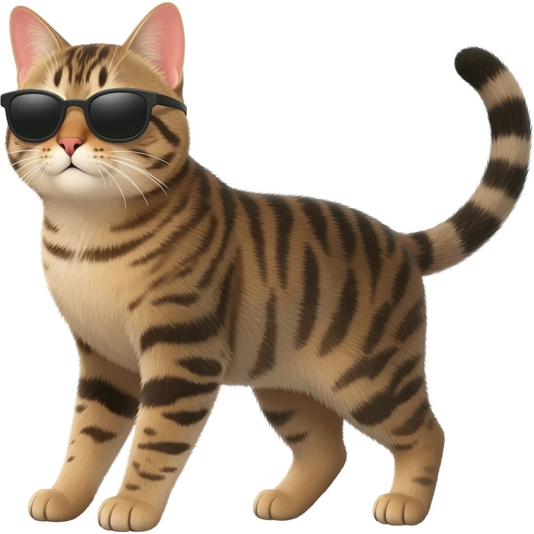 Cat wearing sunglasses emoji
