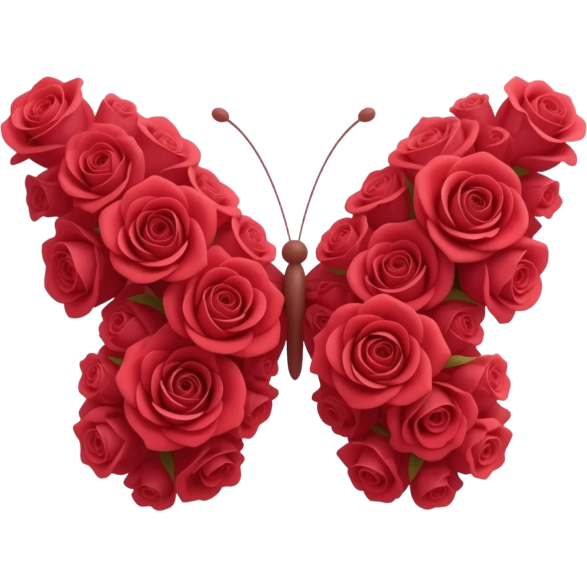 БАБОЧКА ИЗ КРАСНЫХ РОЗ emoji