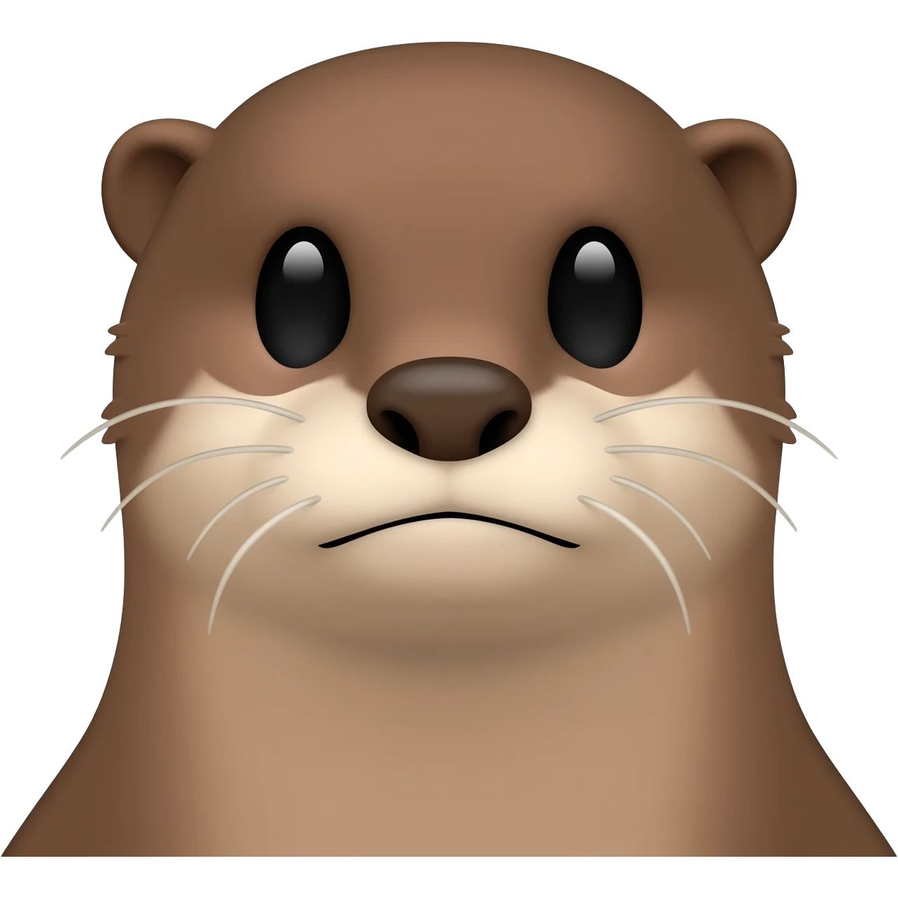 serious otter head with a judge's gavel emoji