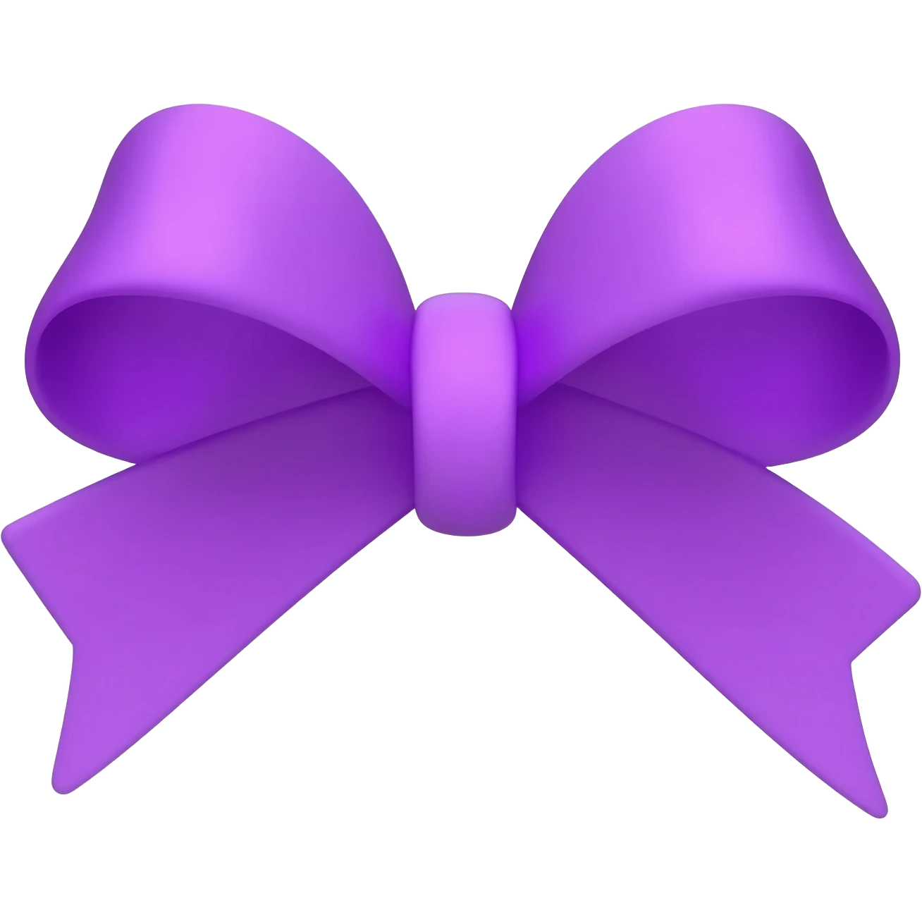 Purple bow emoji
