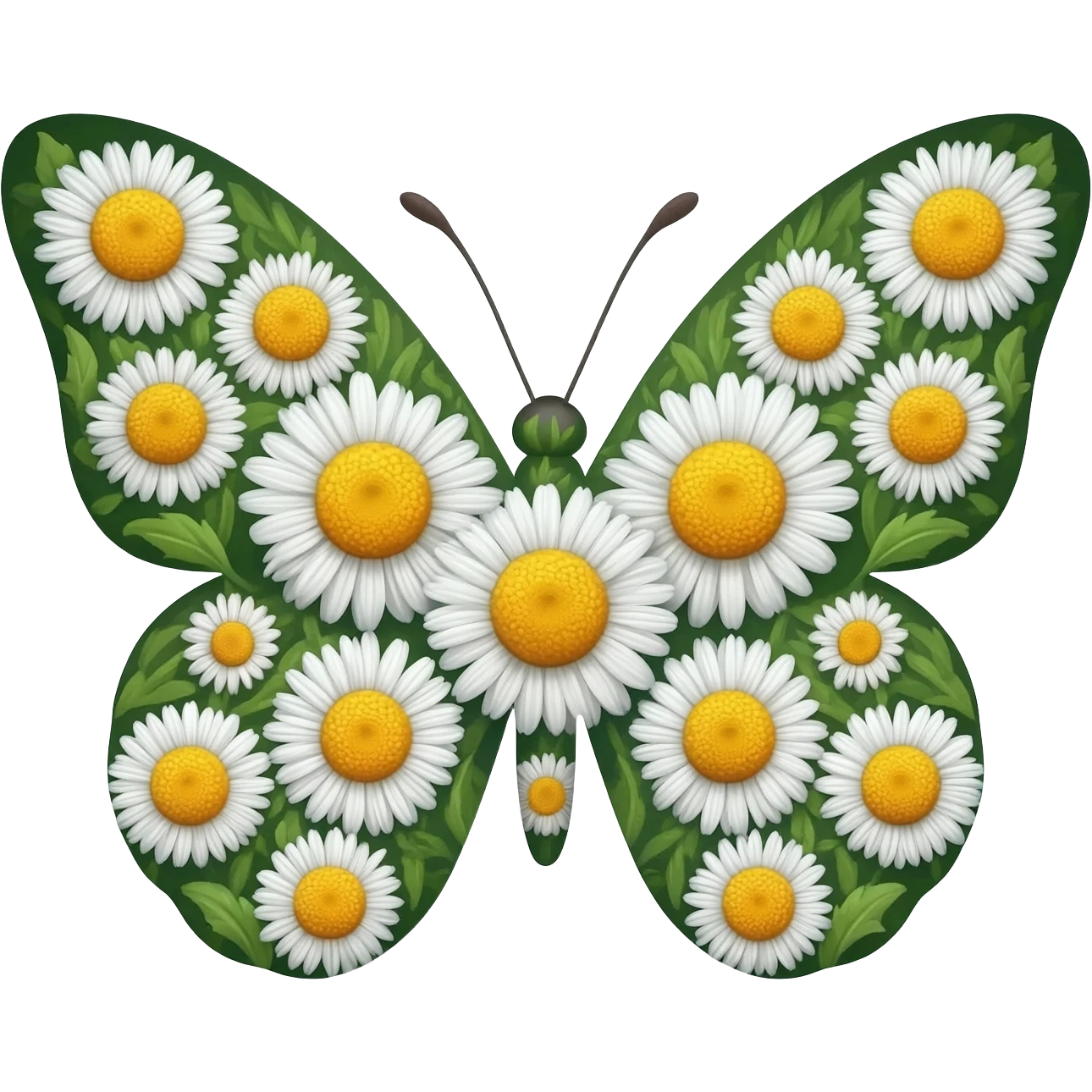 БАБОЧКА ИЗ РОМАШЕК emoji