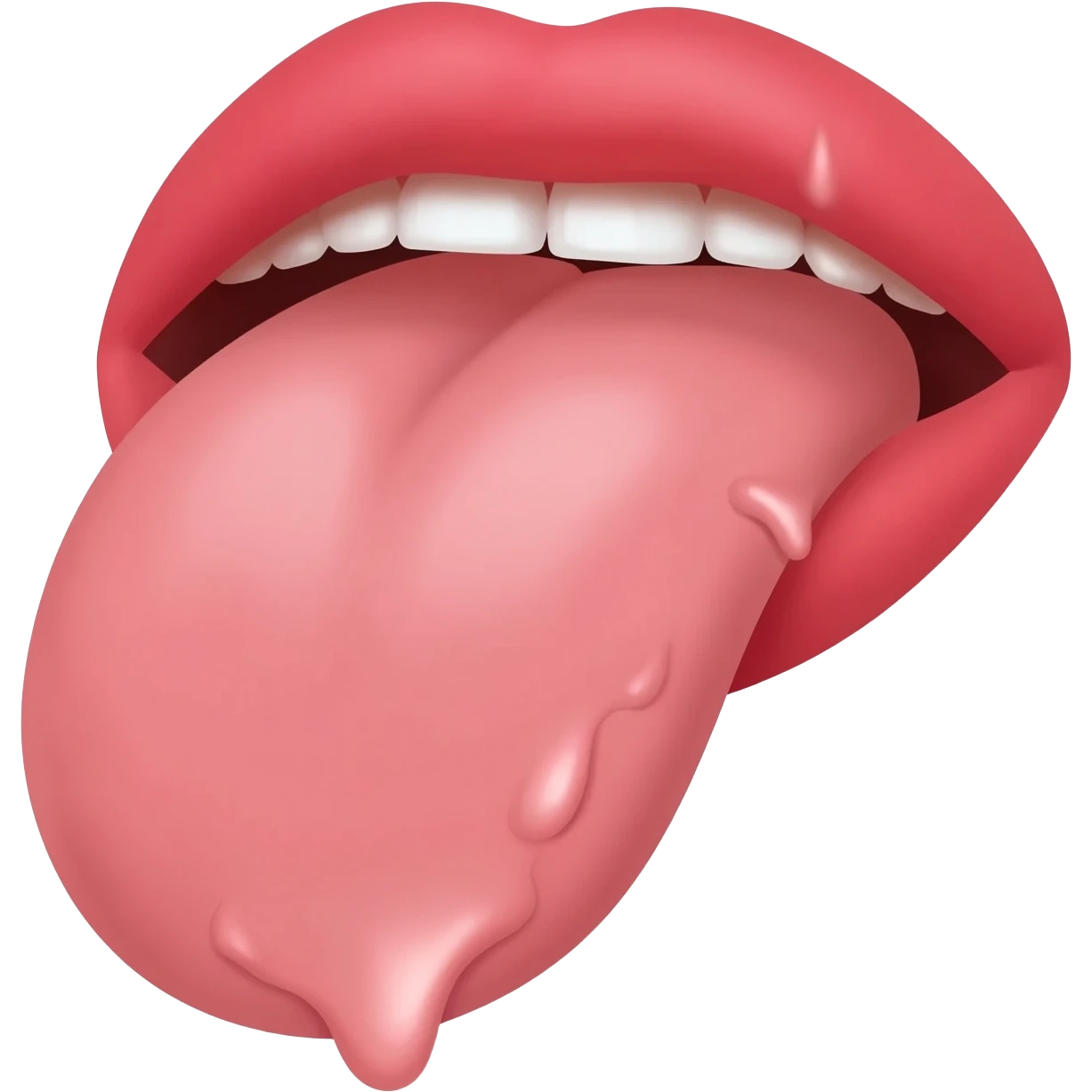 Tongue with slobby shit emoji