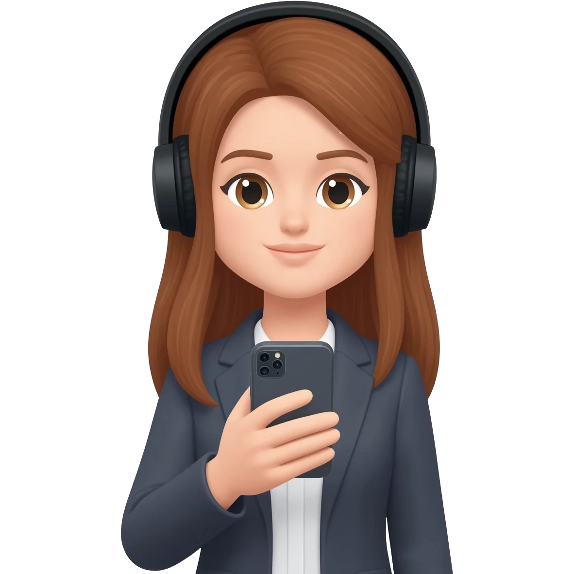 👩🏻‍💼🎧📱 emoji