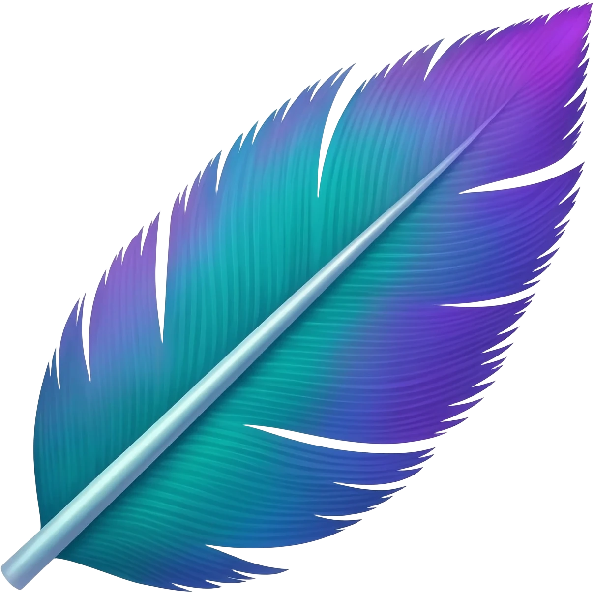 Peacock feather emoji