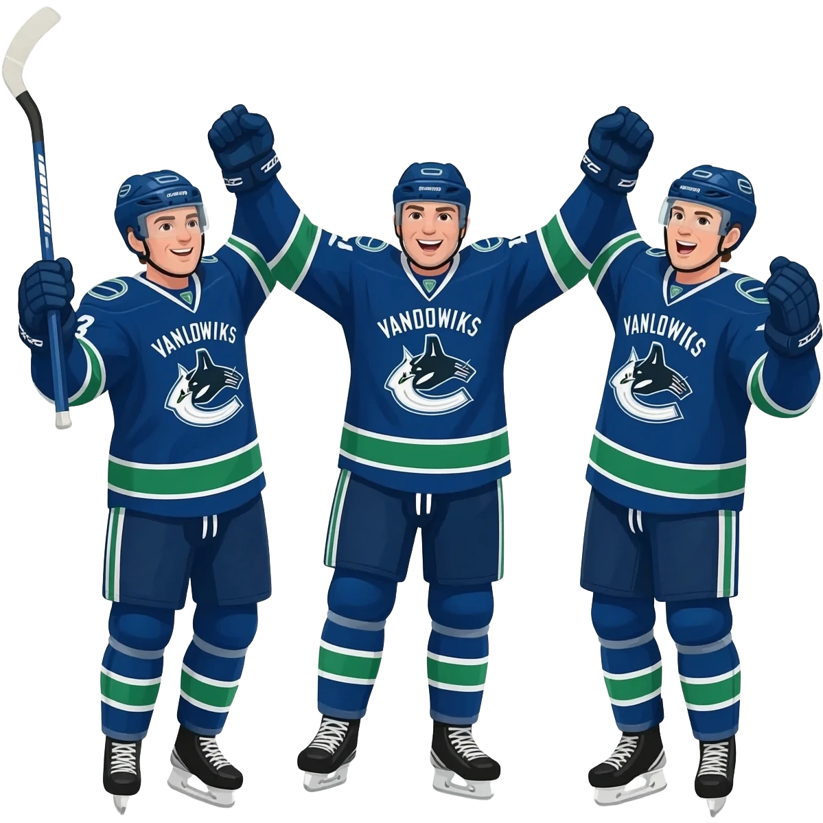 Canucks Celebrating a goal emoji