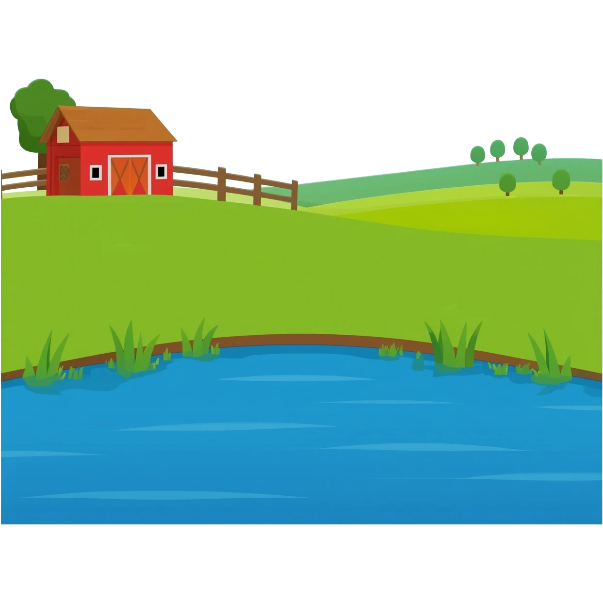 Farm y lakes emoji