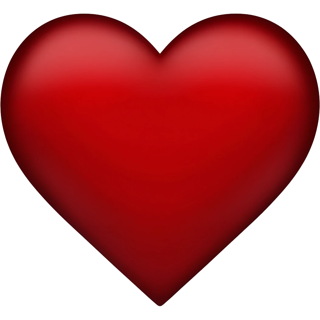 Gothic red heart emoji
