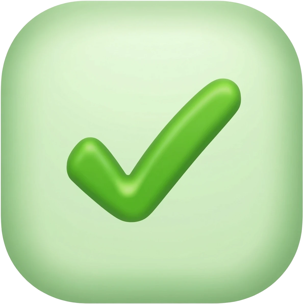 modern and clean TODO app tick emoji