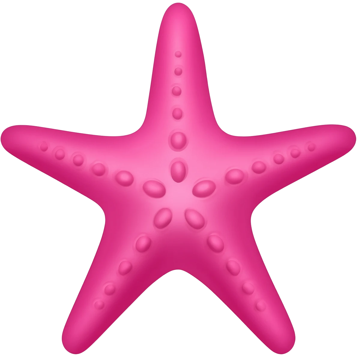 Estrela do mar rosa emoji