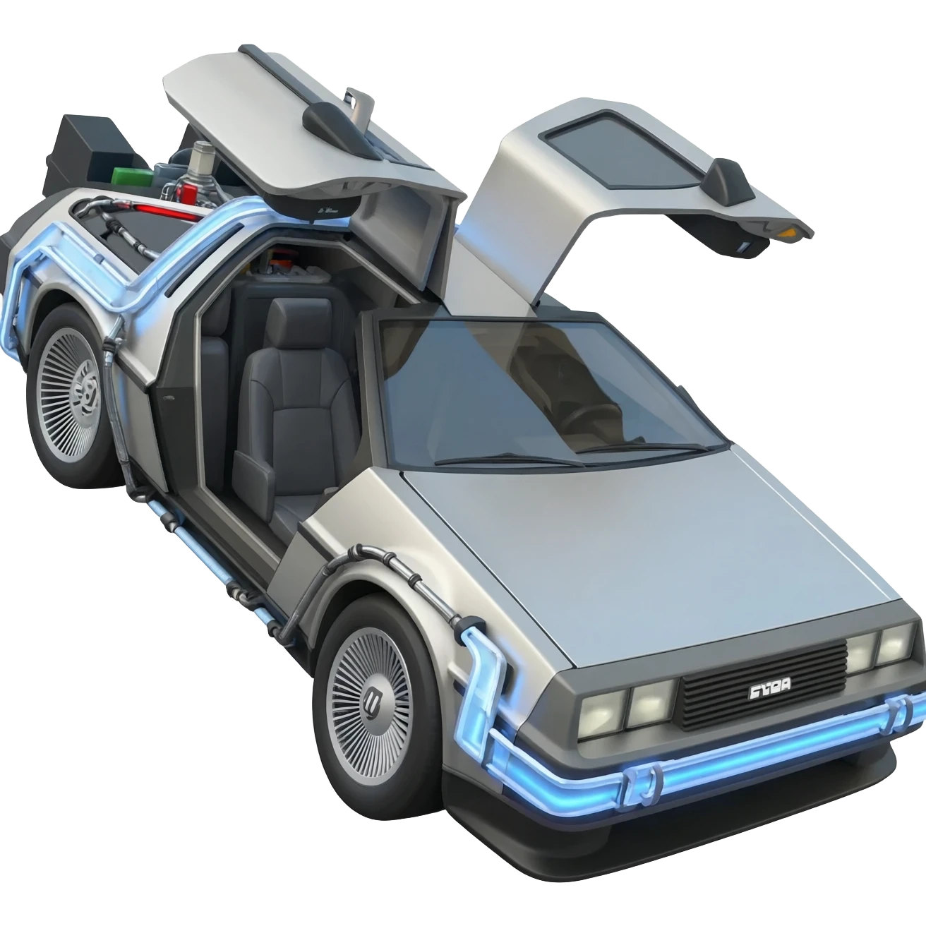 DeLorean Time Machine from Back to the Future emoji