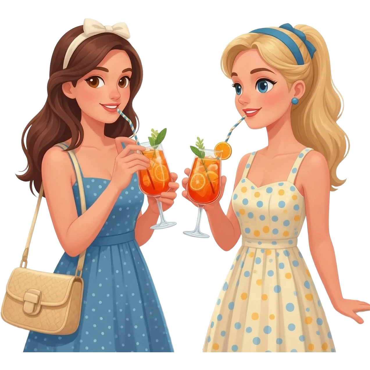 Aperol Spritz 2 girls italy rome emoji