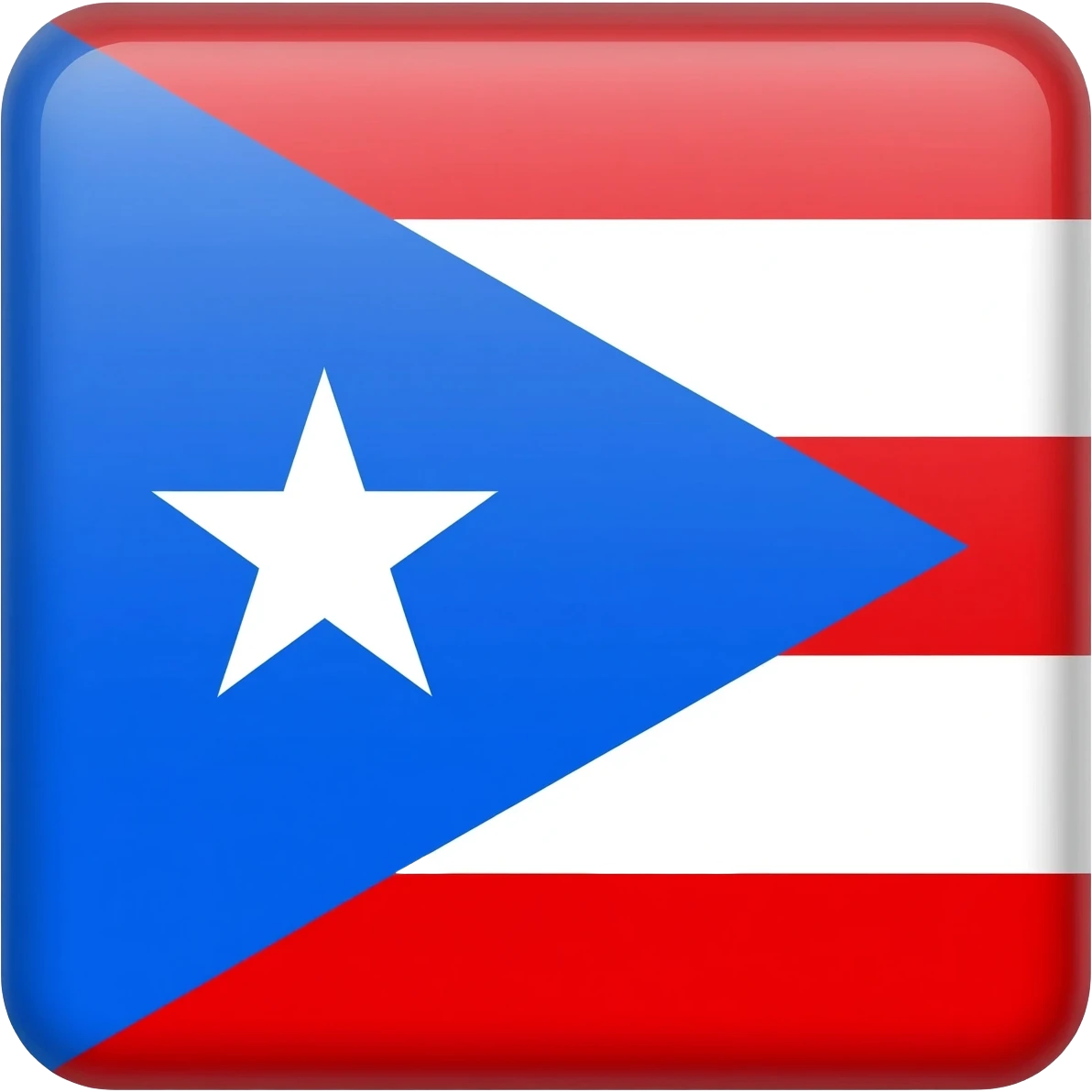 Light blue Puerto Rico flag emoji, exact same as the apple emoji just the blue on the flag is lighter emoji