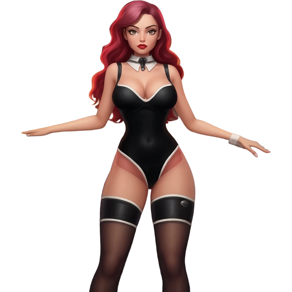 Bdsm girl in spread bar emoji