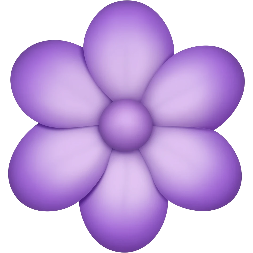 lavender color flower emoji