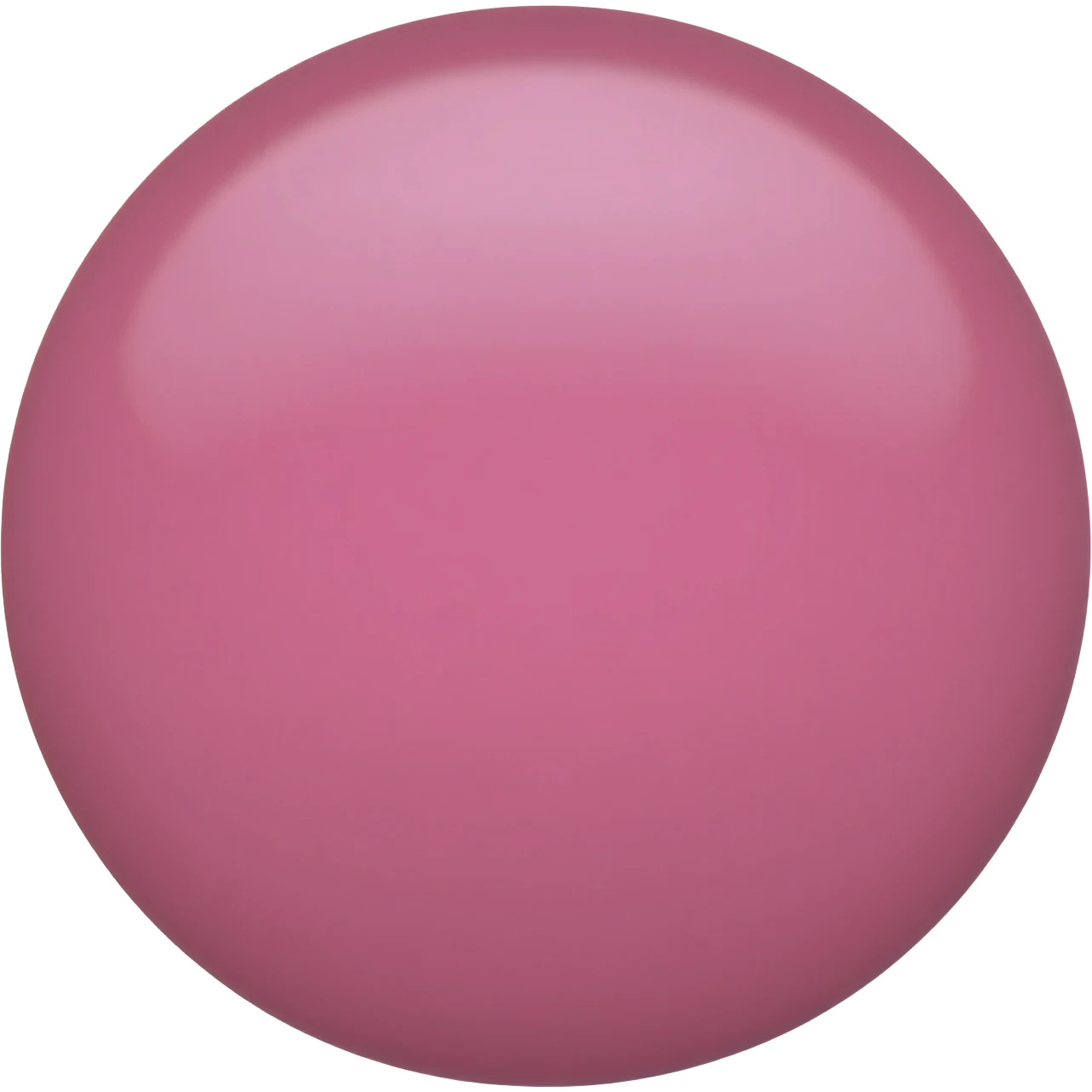 A pink circle emoji