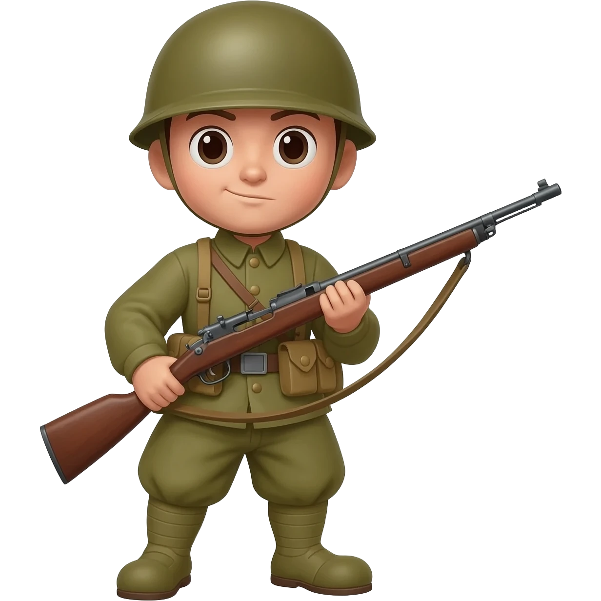 Make a japanese soldier holding a rifle emoji