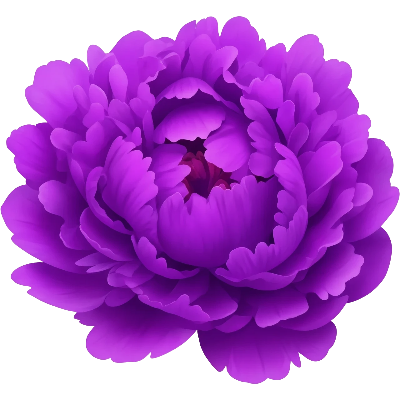 Purple pionee flowers emoji