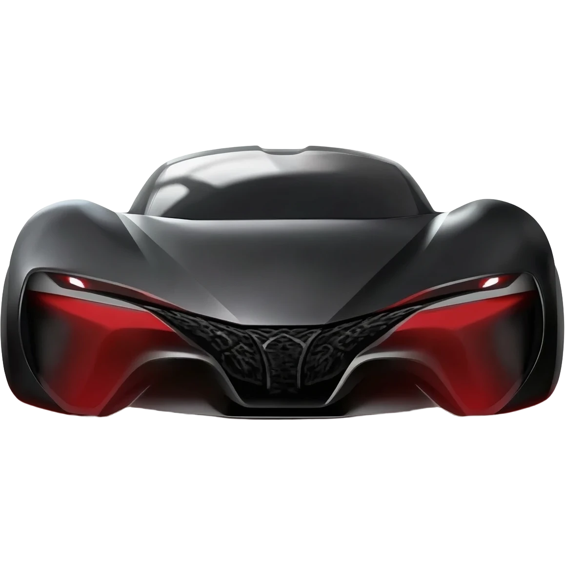 Voiture, futuriste, noir et rouge ultra réaliste emoji