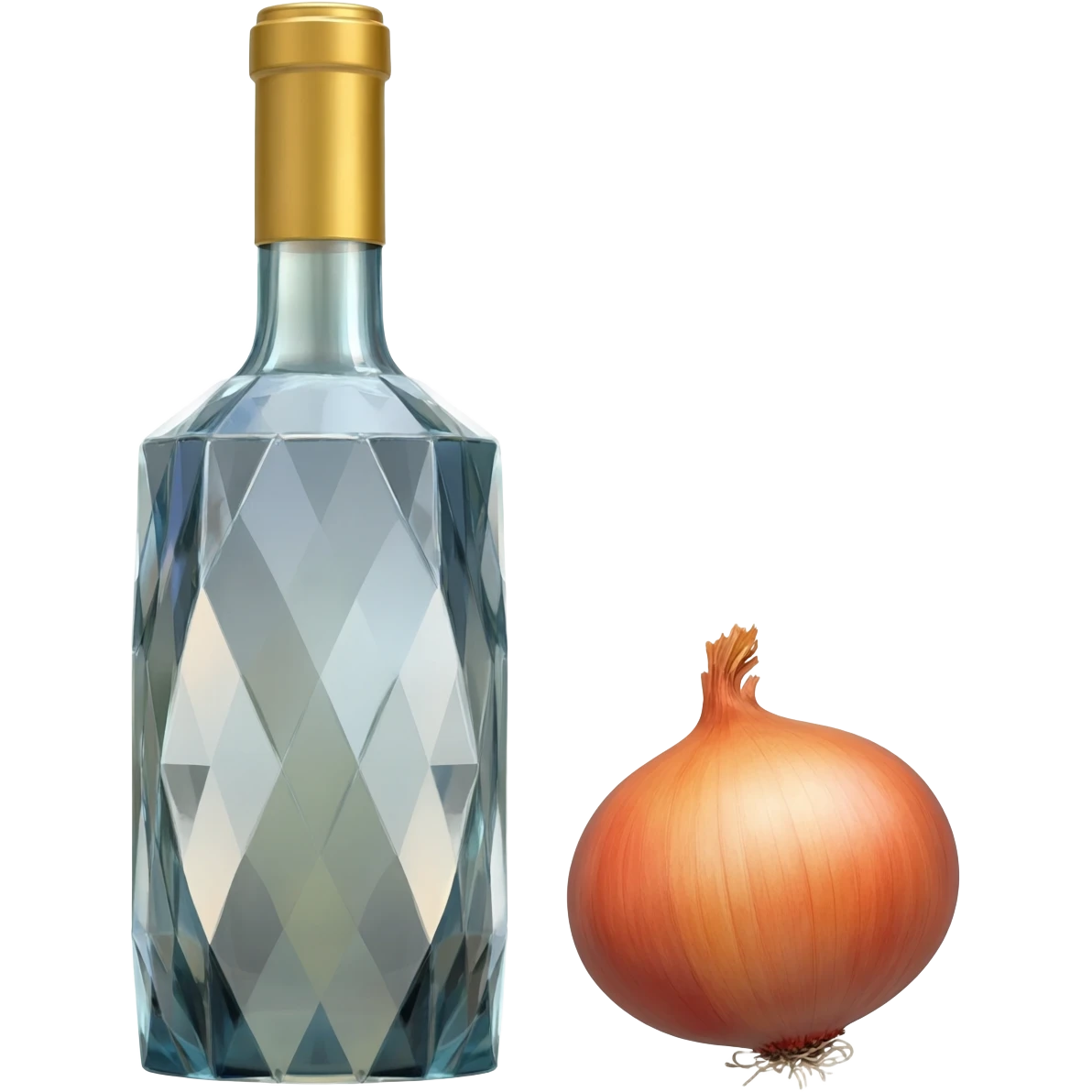 Vine bottle with onion emoji