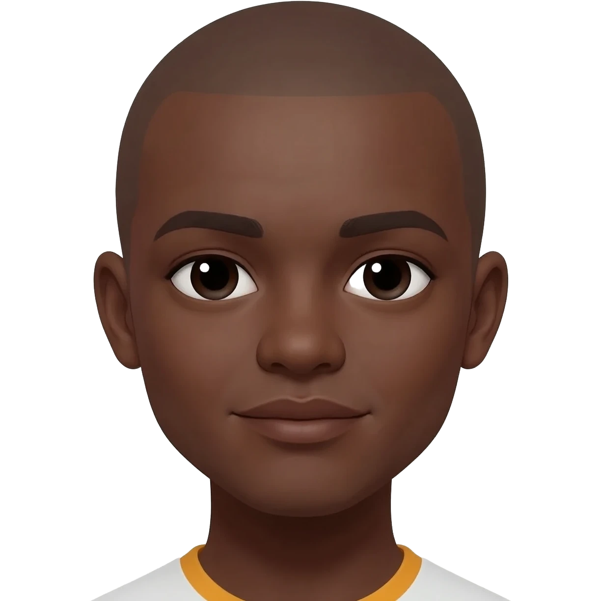 black person no hair emoji