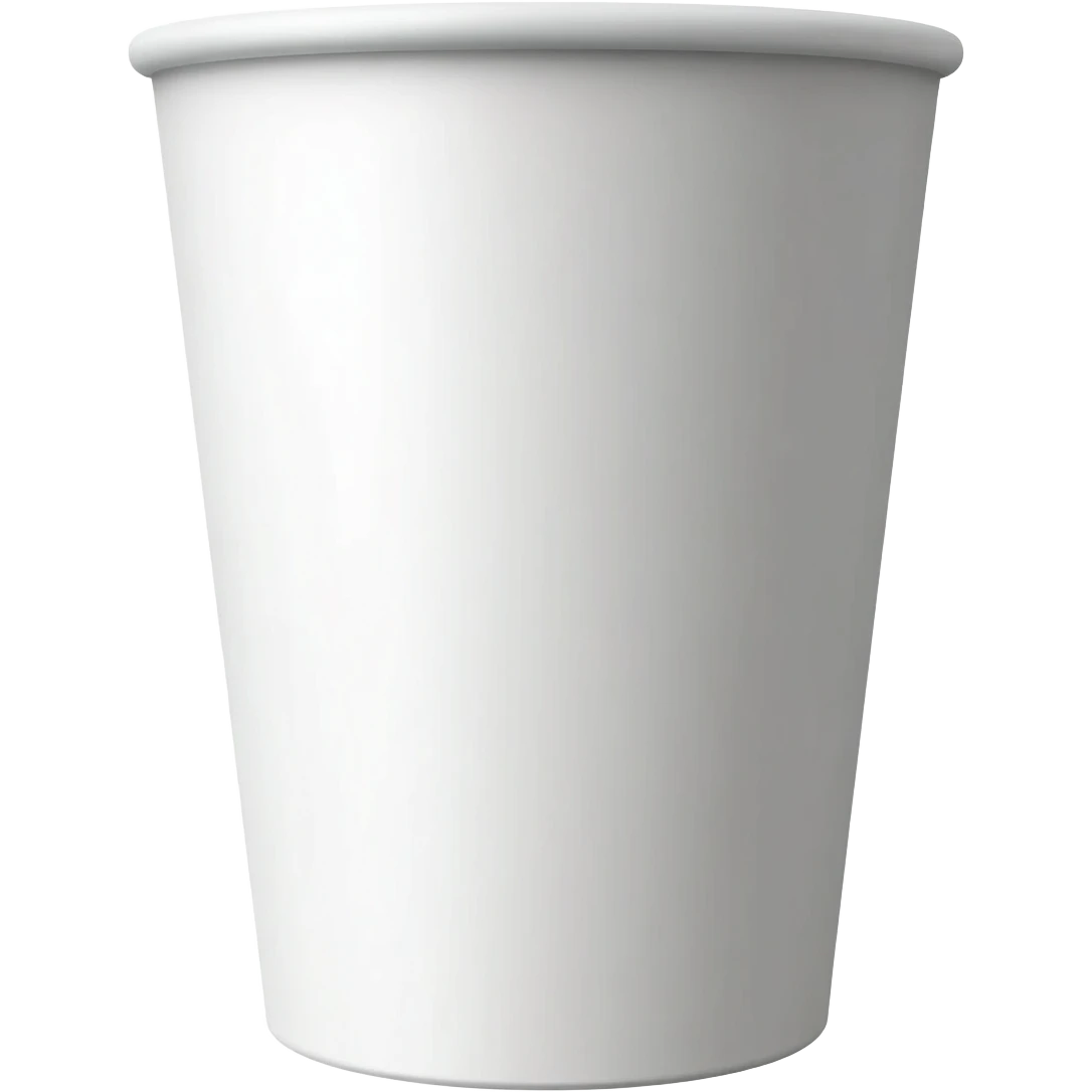 plain white soda cup from a fast food restaurant emoji