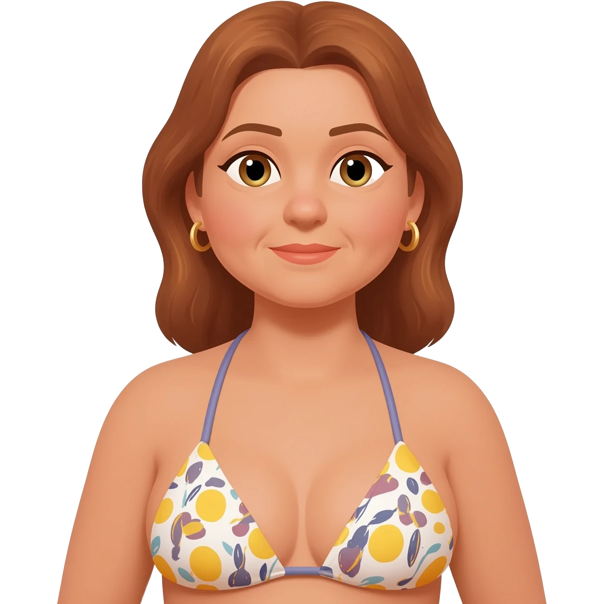 oiled up curvy granny bikini emoji