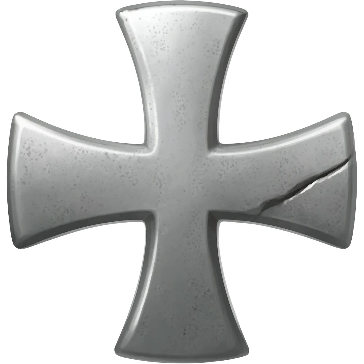 Templar cross with silver cross emoji