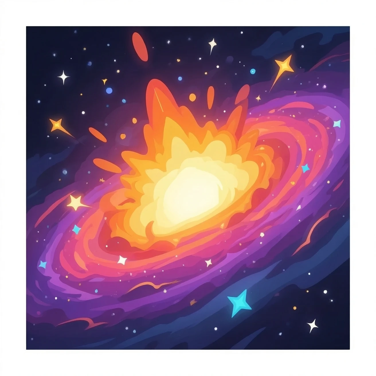 4. galaxy forming explosion emoji