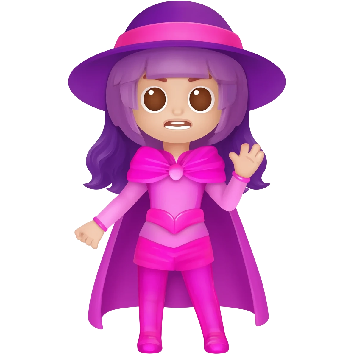 costume rosa e viola emoji