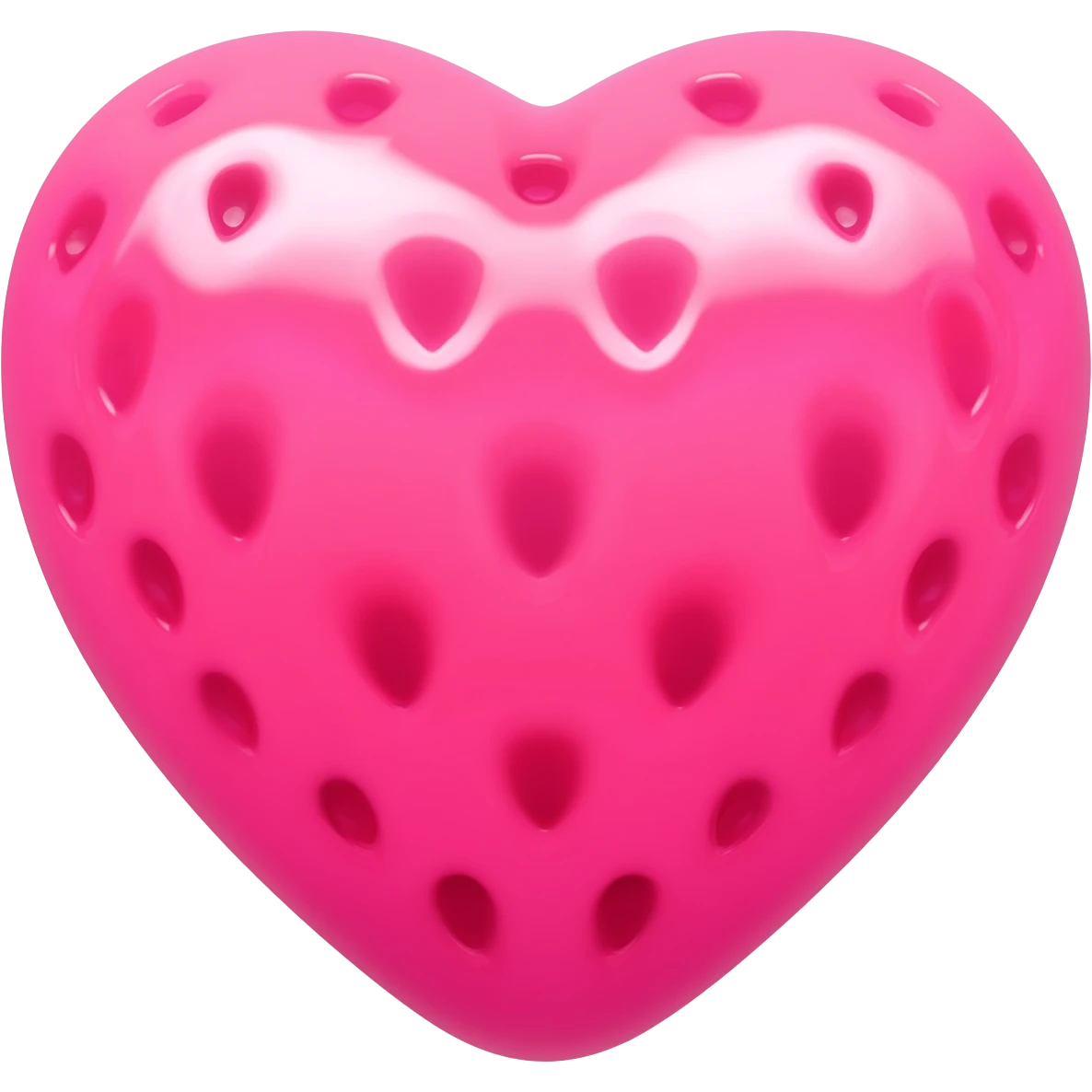 pink heart-shaped strawberry emoji