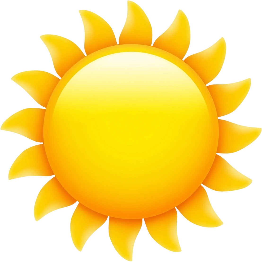 bright sun emoji