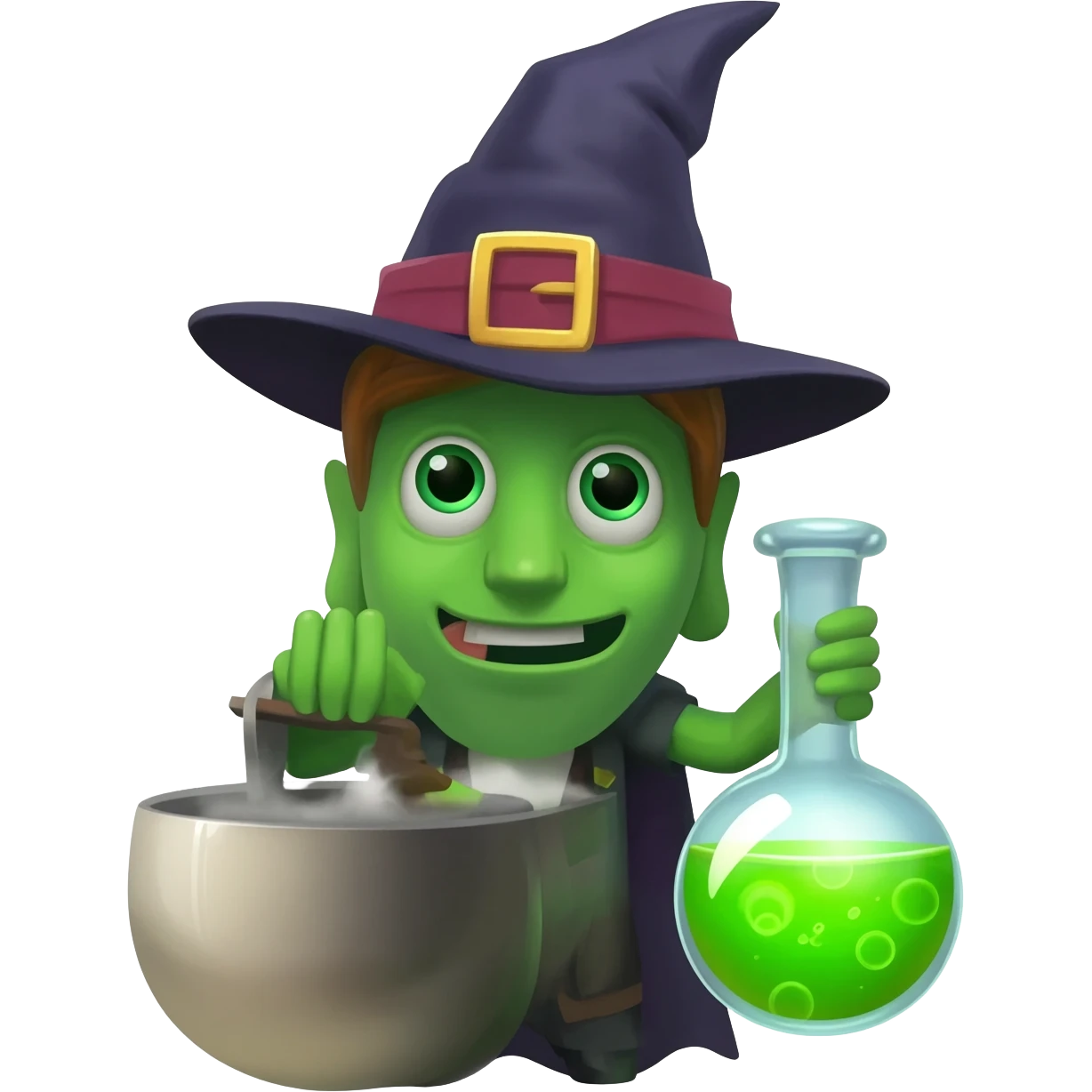 green witch cooking potion emoji