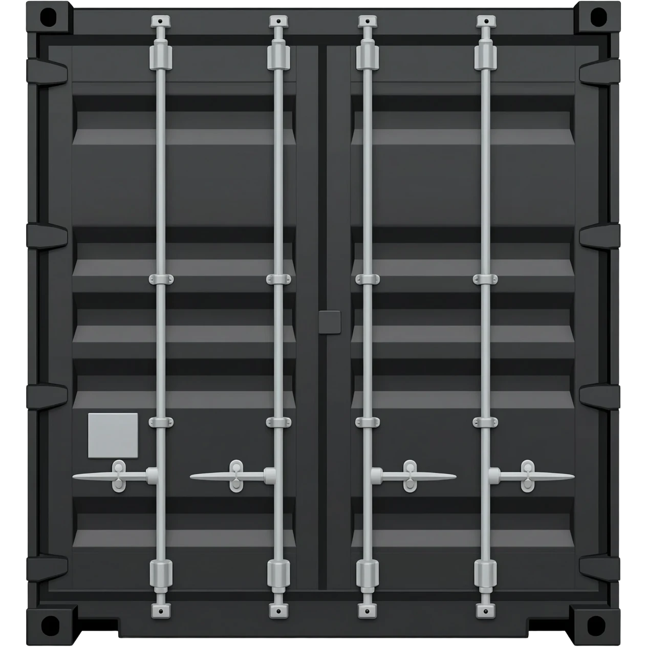 black shipping container emoji