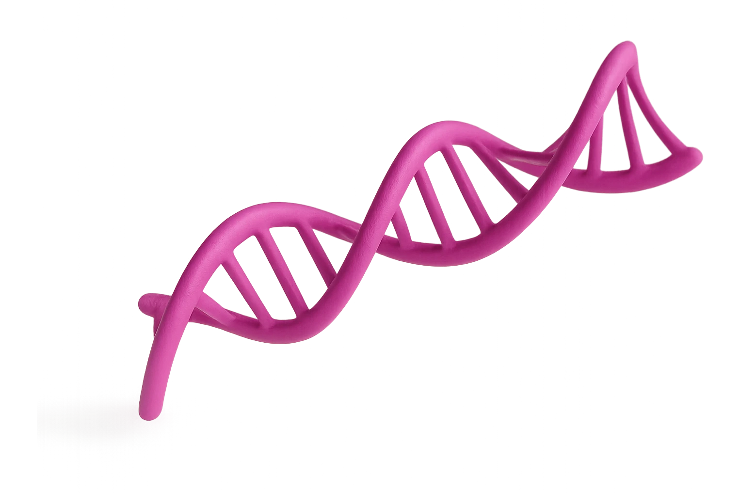 DNA 3D MAGENTA FLUTTUA IN ARIA emoji