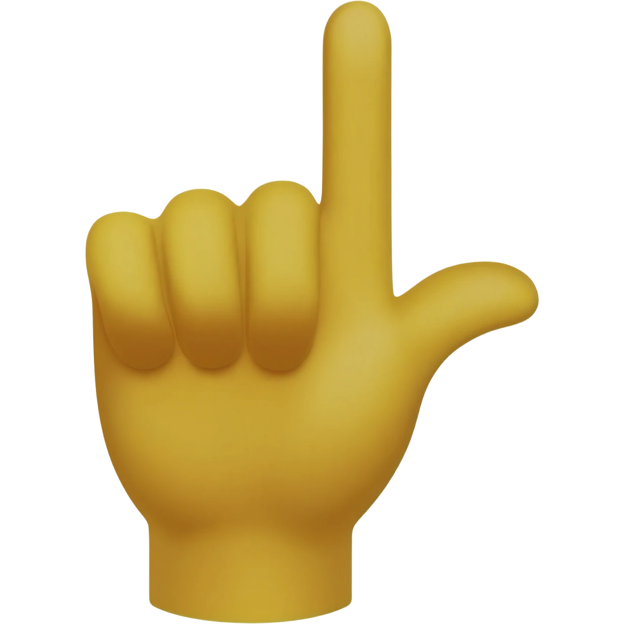 Yellow hand point emoji