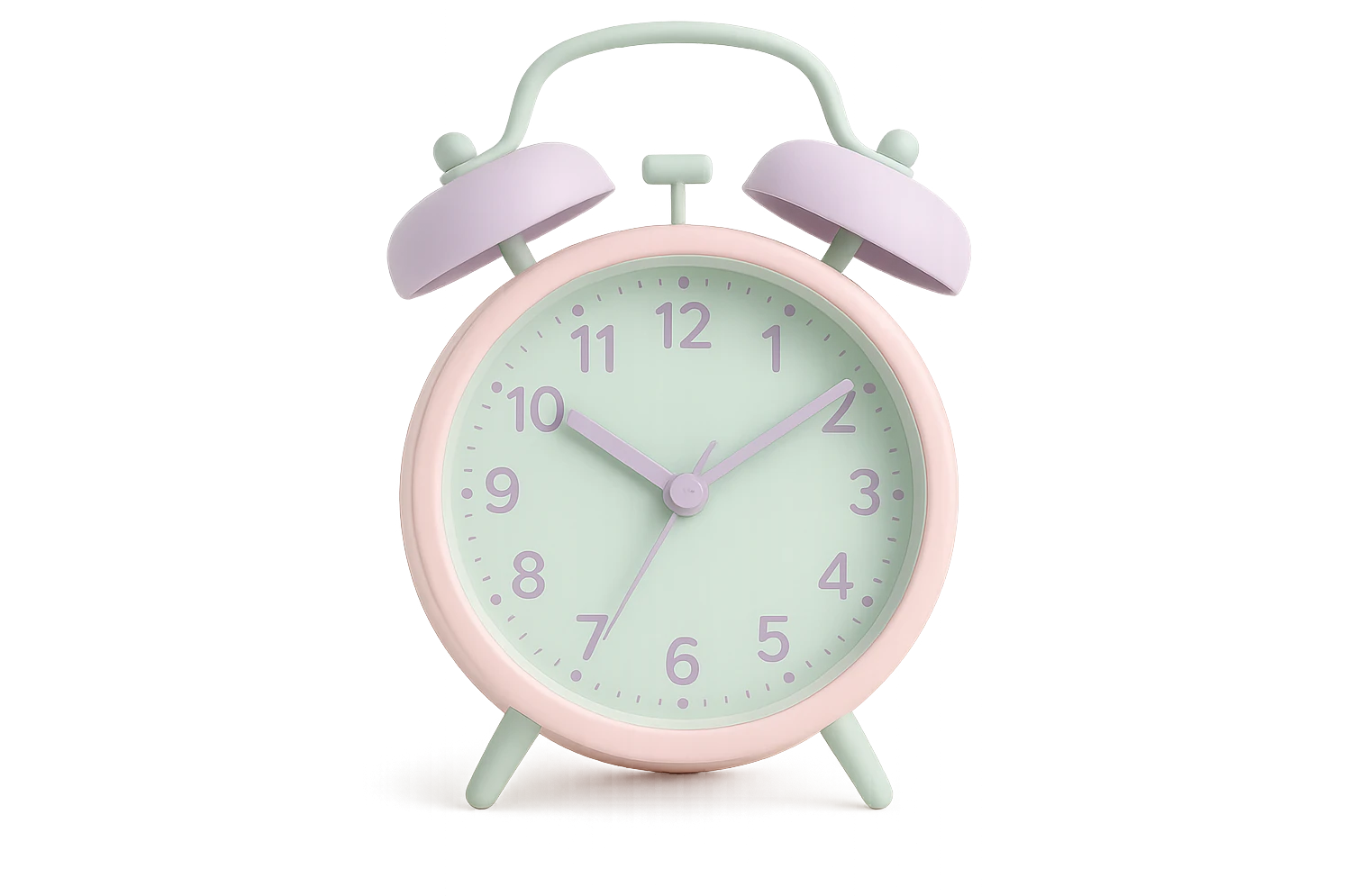 aesthetic pastel alarm clock emoji