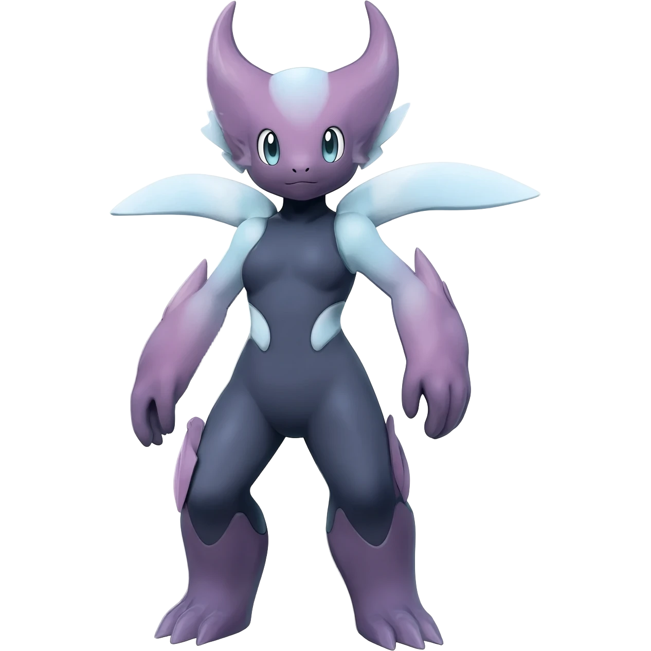 Smooth Soft Dark Pastel Meloetta-Purrloin-Gatomon-Trico-Pokémon-Digimon-Fakémon-fusion-hybrid-creature emoji