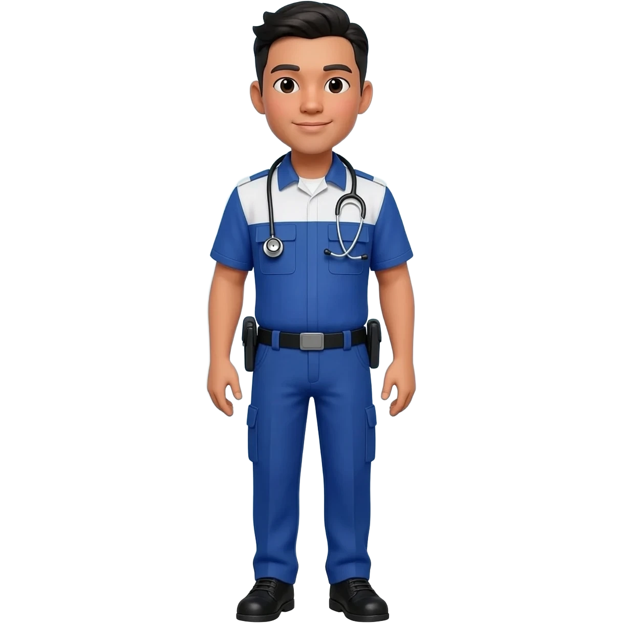 Filipino man paramedic uniform with shoes emoji