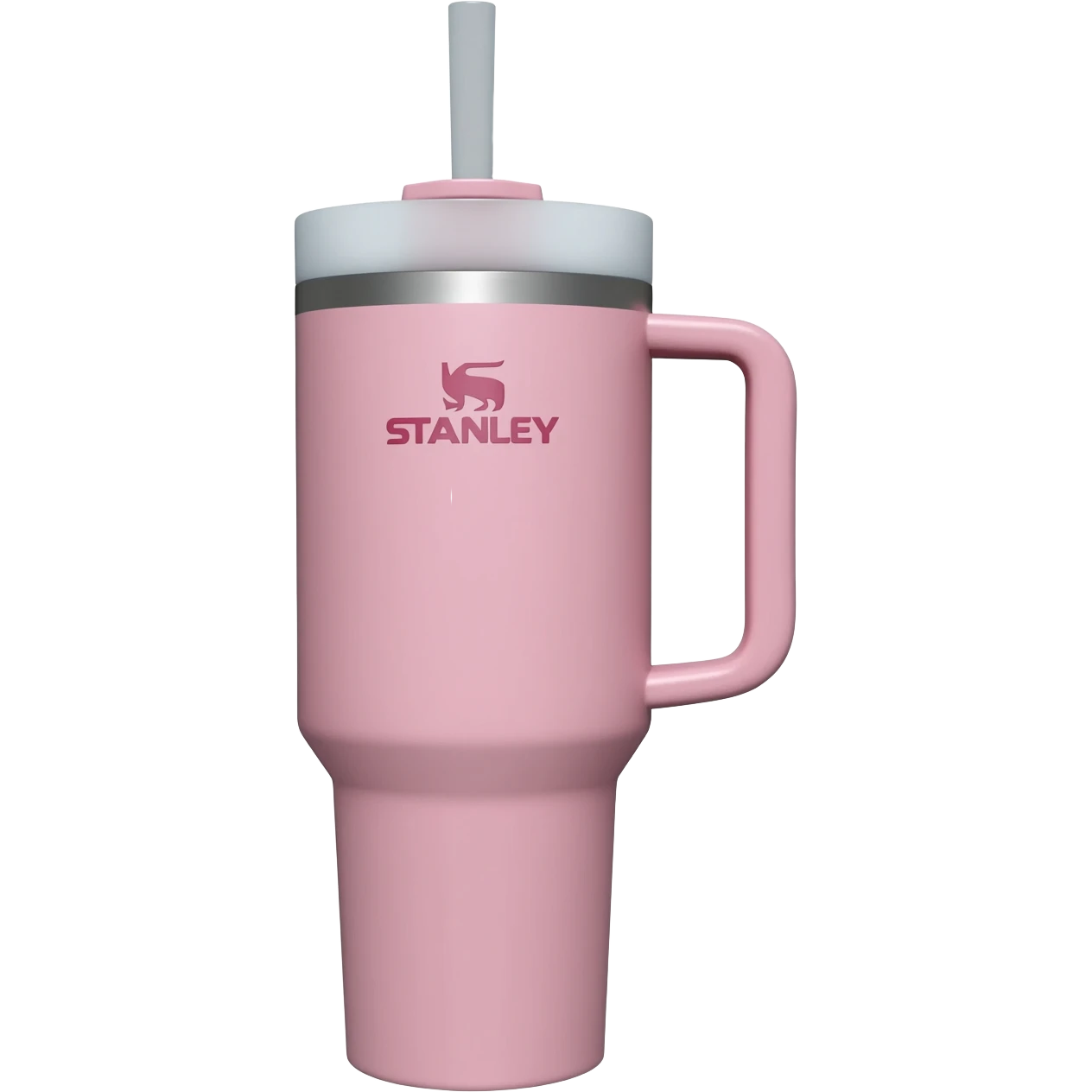 Свело розовая чашка stanley emoji