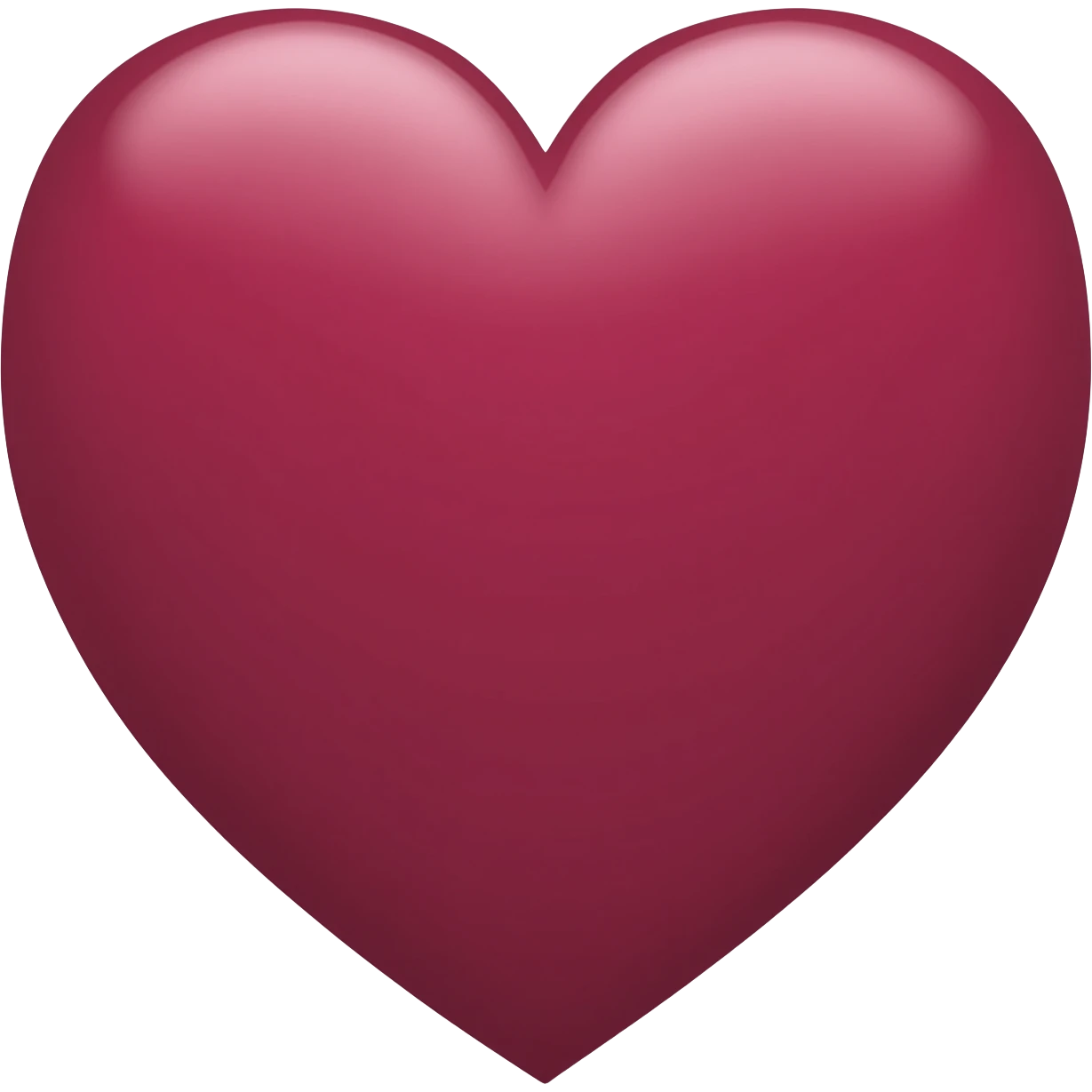 Maroon heart emoji