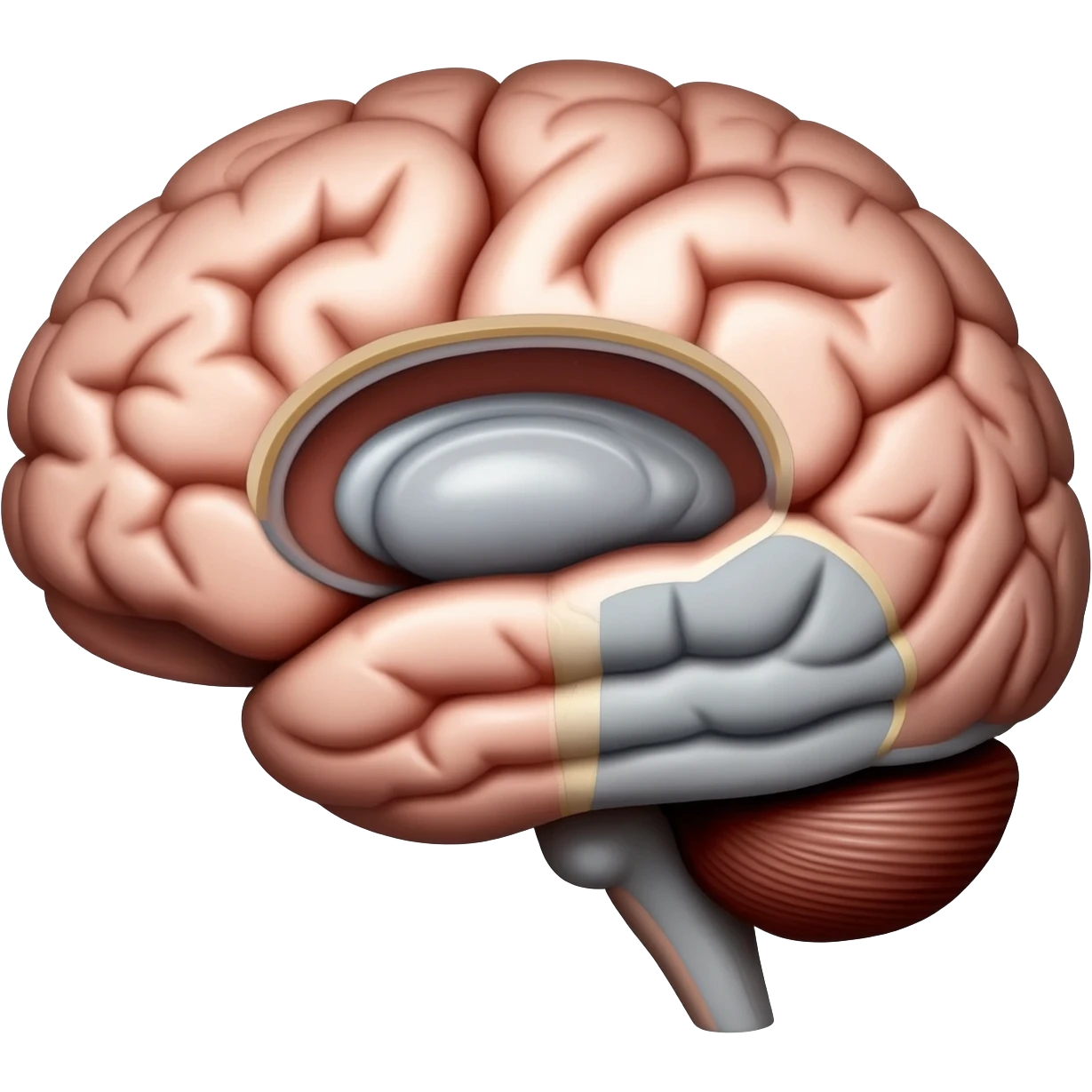 Créame una imagen de cerebro que sea muy real emoji