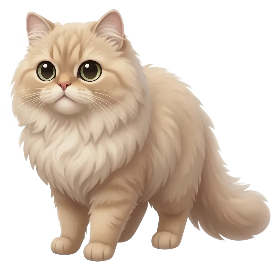 cat persian emoji