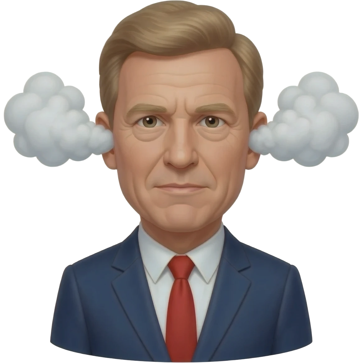 James Carville with steam coming out of his ears. emoji