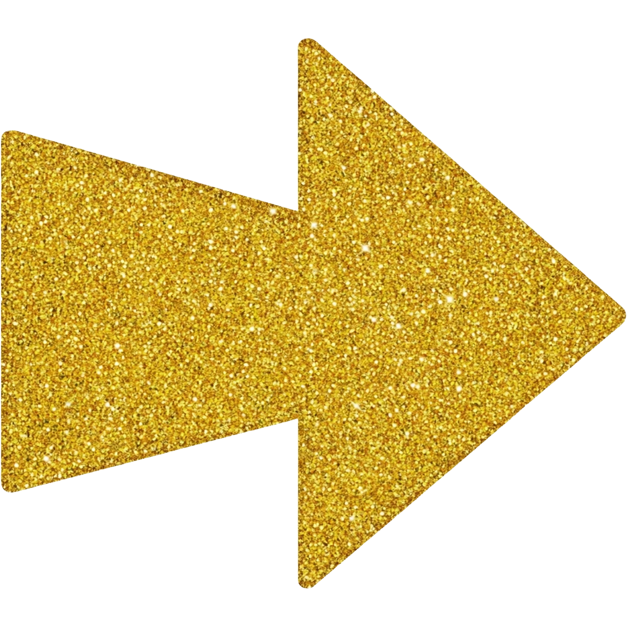 A gold sparkle emoji arrow emoji